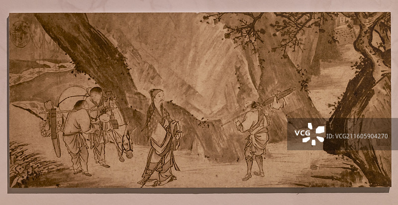 马轼《问征夫以前路图》 明 辽宁省博物馆 中国国家博物馆图片素材