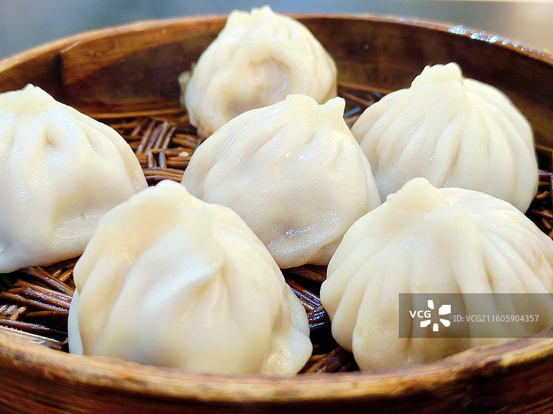 鲜肉小笼包图片素材