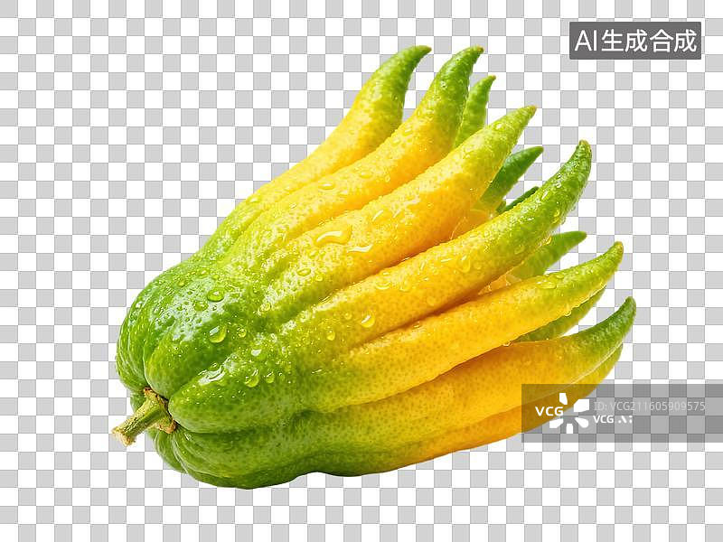 【AI数字艺术】佛手柑果实特写图片素材