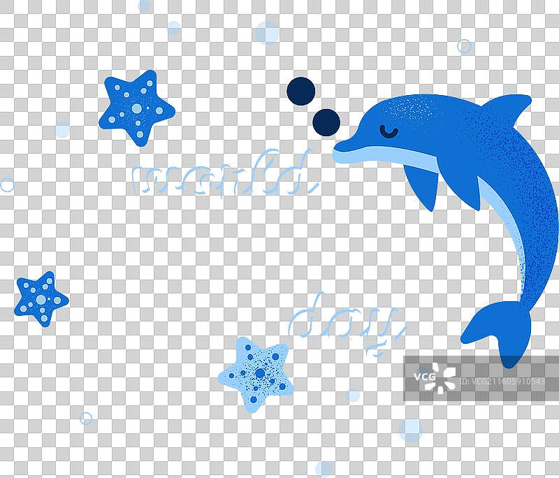 世界海洋日庆祝活动扁平化设计图片素材