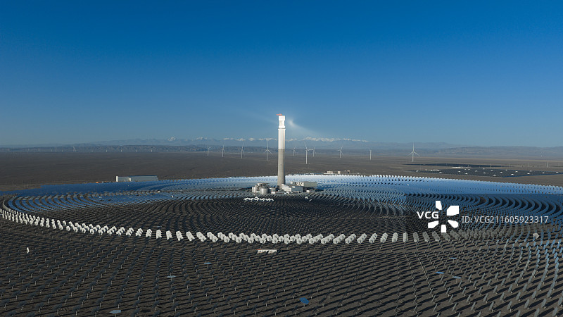 熔盐塔式光热电站图片素材