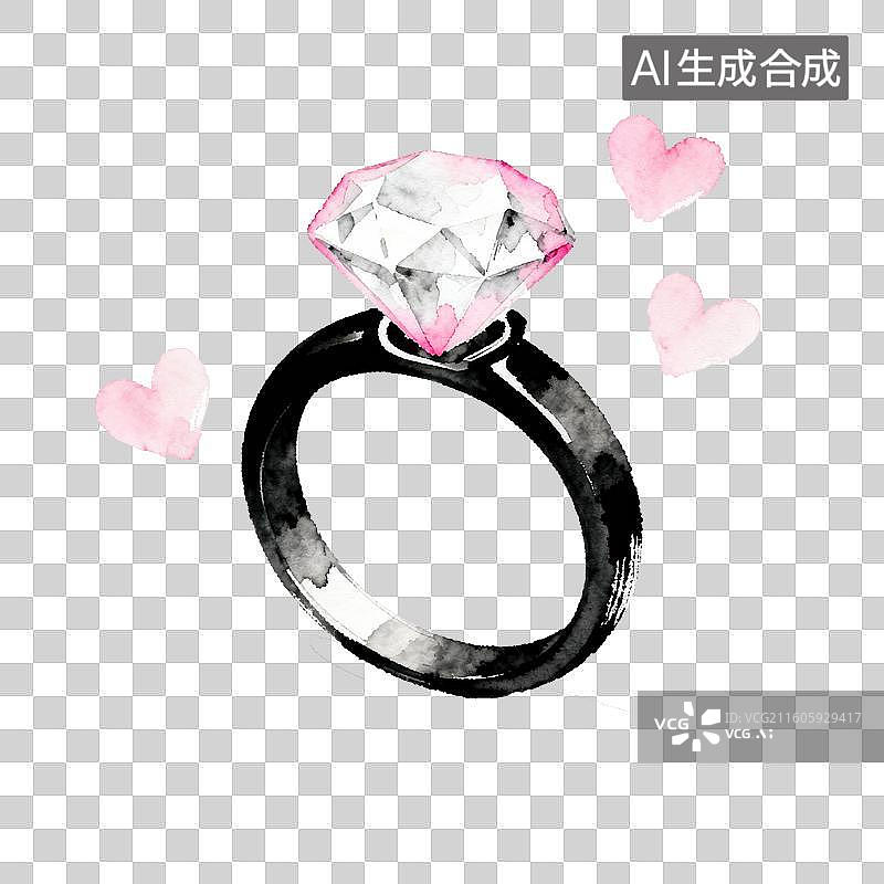 【AI数字艺术】钻戒-情人节图片素材