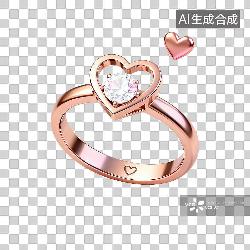 【AI数字艺术】钻戒-情人节图片素材
