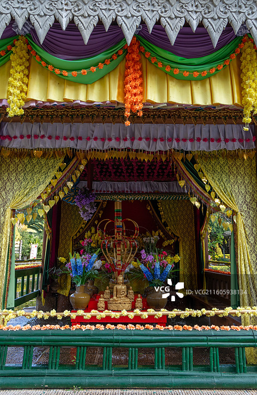 云南昆明云南民族村图片素材