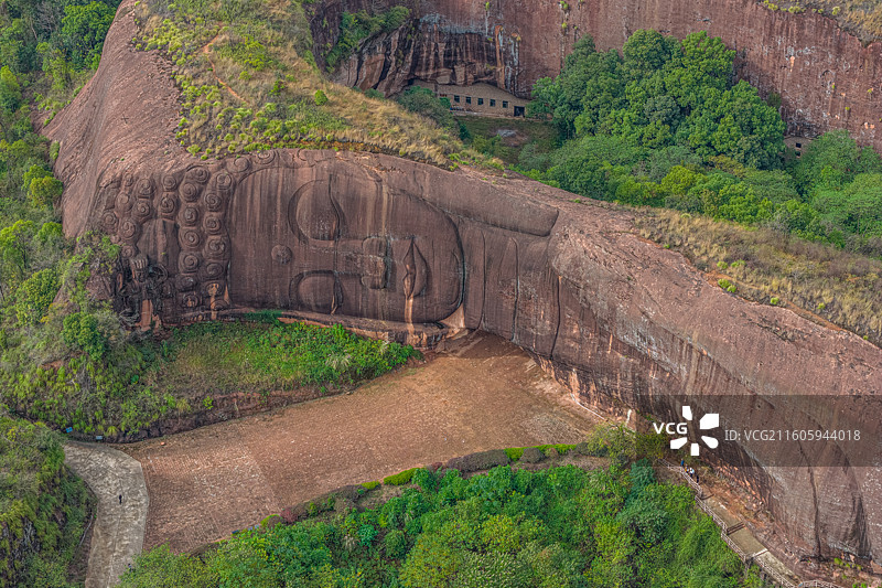 江西省上饶弋阳世界最大卧佛景区图片素材
