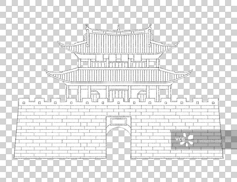 云南大理古城南门图片素材