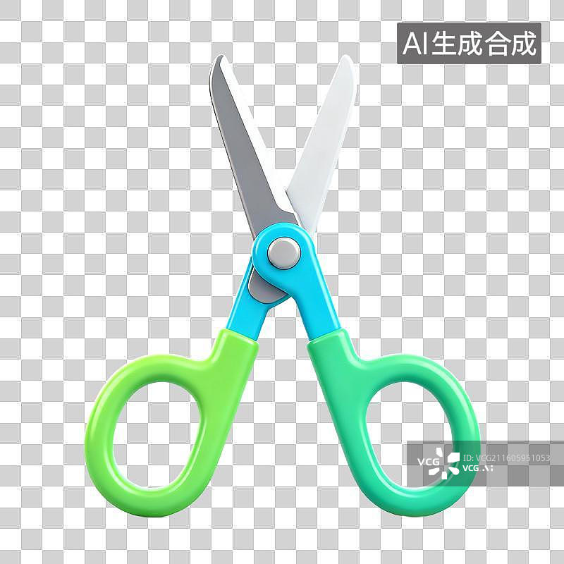 【AI数字艺术】3D拟物风格医疗器械医疗用品元素手术刀手术剪刀图片素材