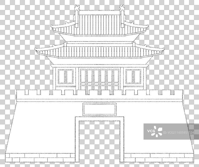 河南开封府大门图片素材