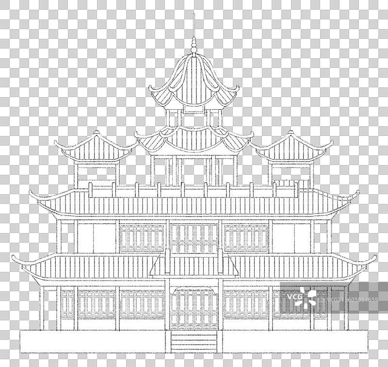 四川绵阳西蜀子云亭图片素材