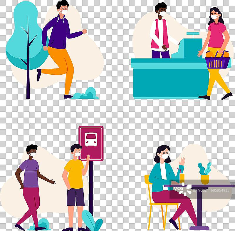 新常态下的场景图片素材