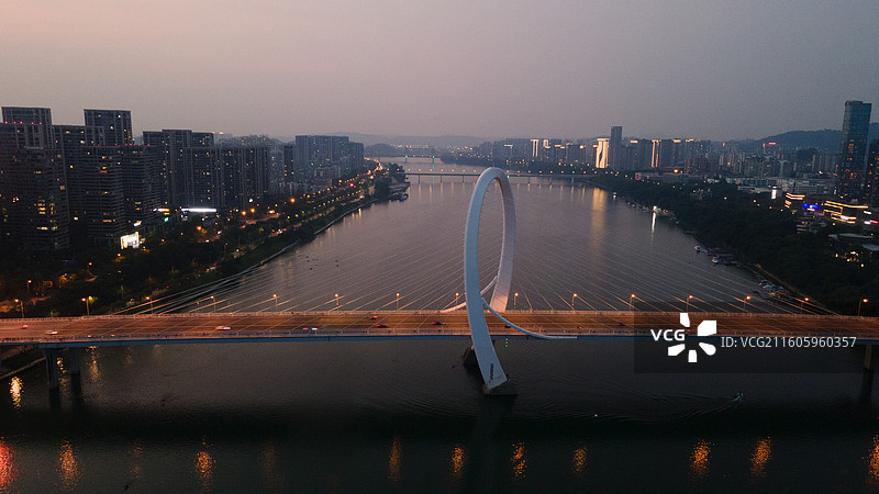 广西柳州柳江城区航拍图片素材