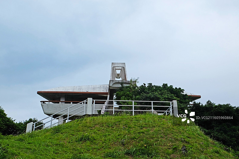 日本冲绳宫古岛下地岛的牧山展望台图片素材