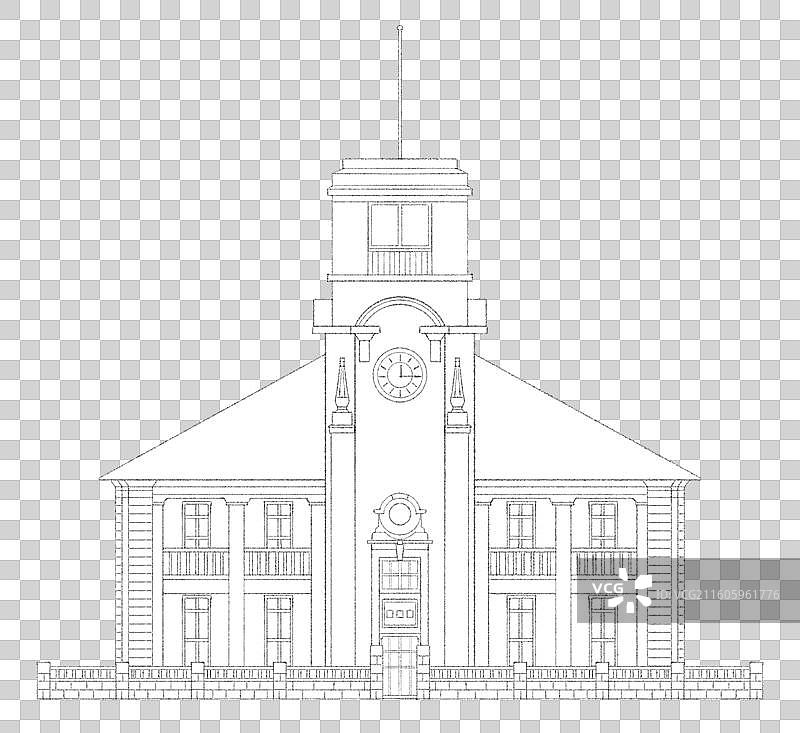 安徽芜湖老海关钟楼图片素材