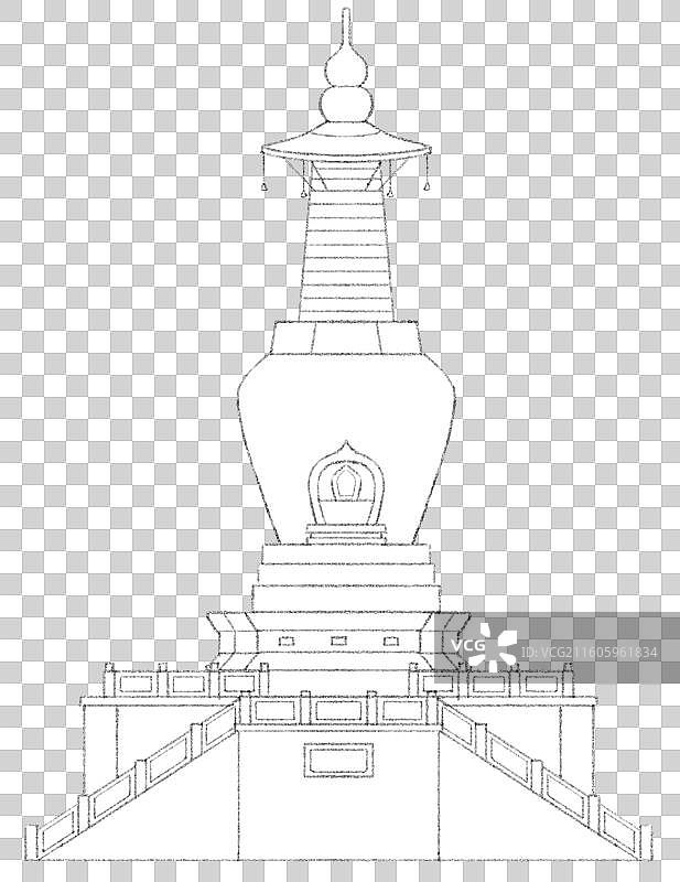 江苏扬州白塔图片素材