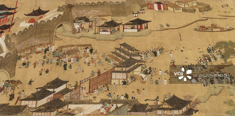 清代，绘画艺术品，清明易简图图片素材