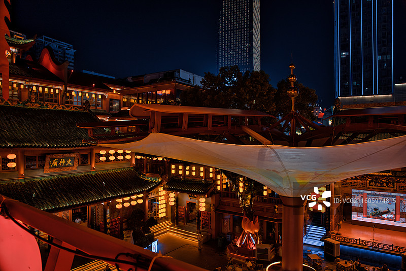 中国湖南省长沙市著名景点火神庙图片素材