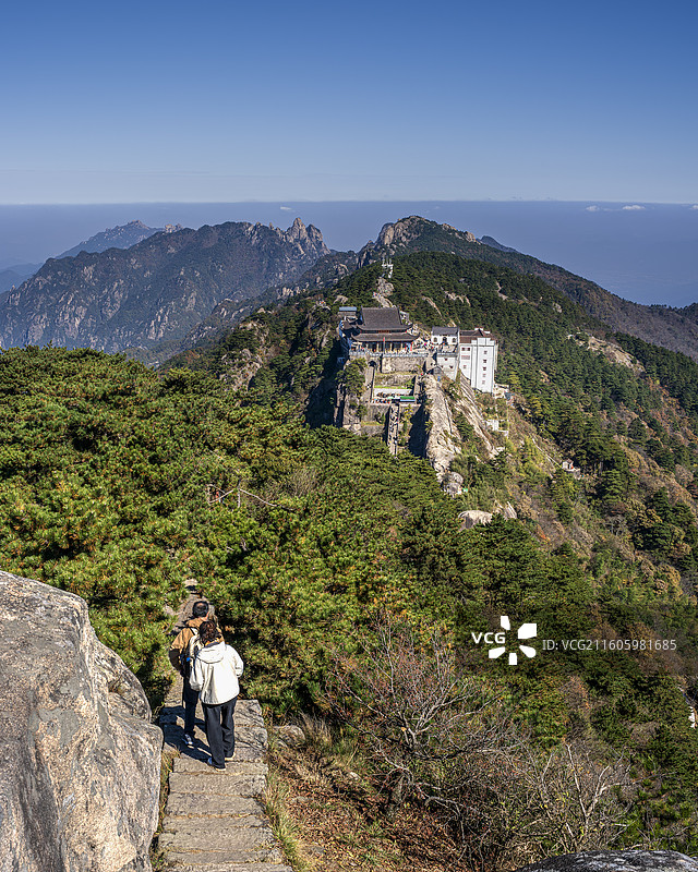 安徽池州九华山天台景区风光图片素材