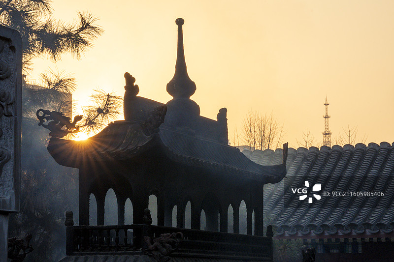 北京白云观是道教全真龙门派祖庭，始建于唐，现存多为明清建筑。图片素材