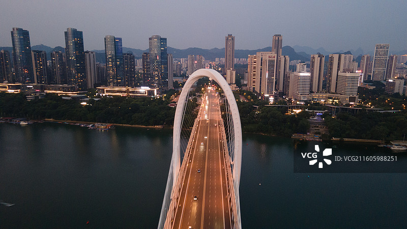 广西柳州柳江城区航拍图片素材