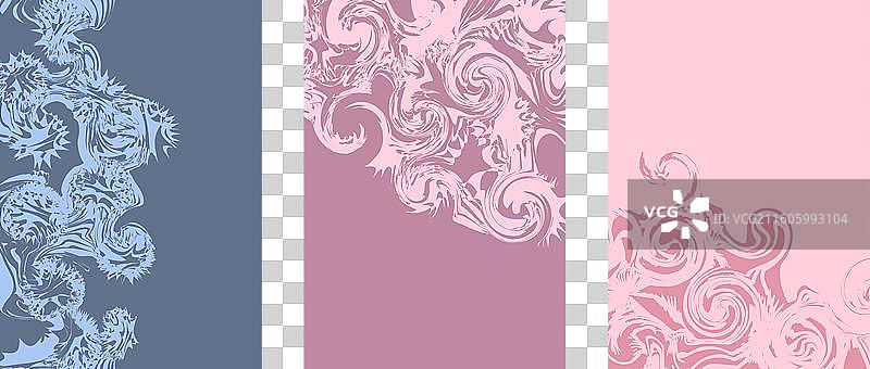 平滑波浪的线性抽象背景图片素材