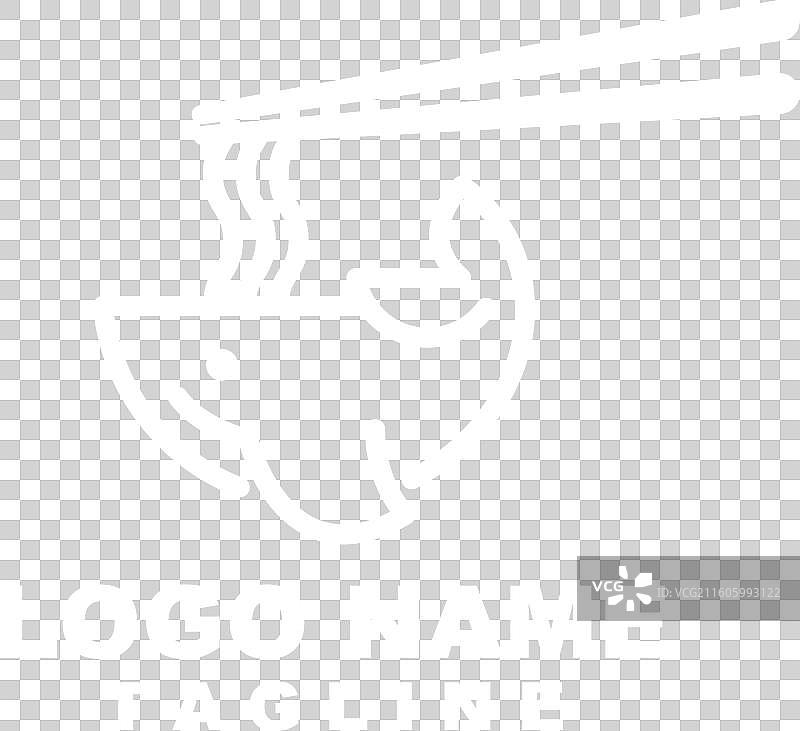 鱼拉面碗标志设计图片素材