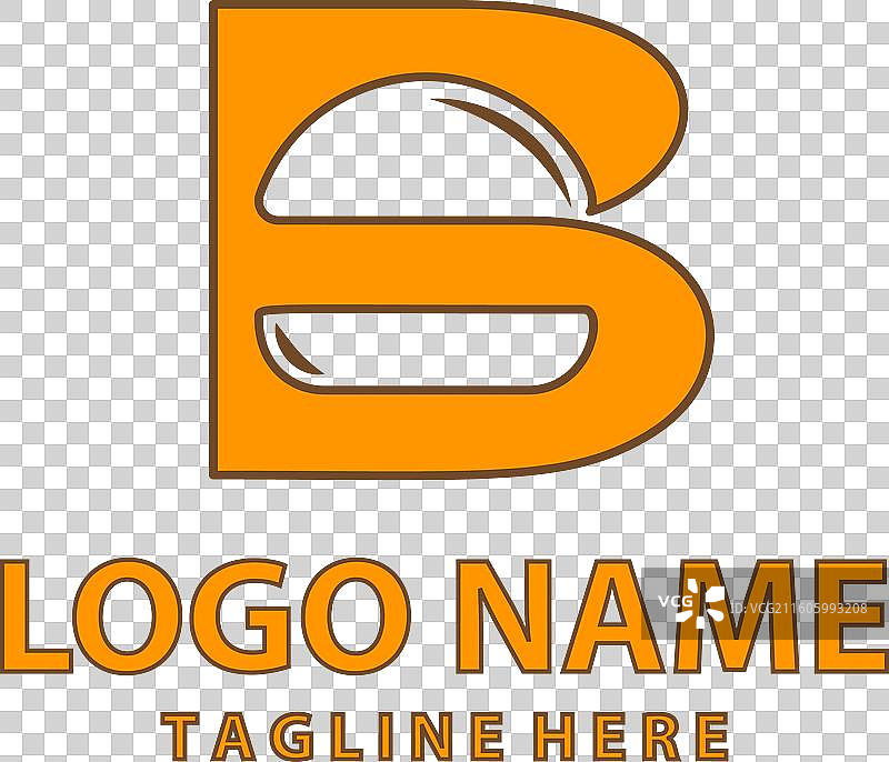 字母b汉堡标志设计图片素材