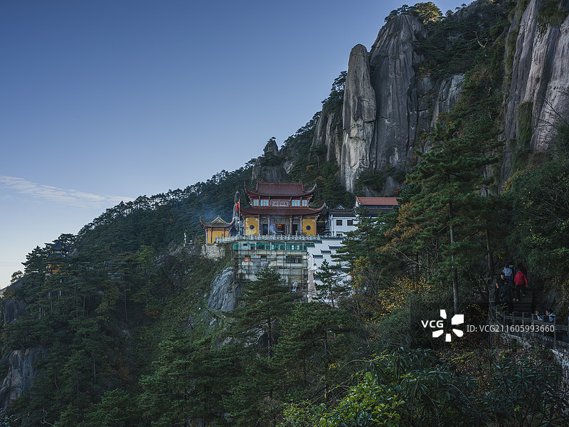 安徽池州九华山天台景区风光图片素材