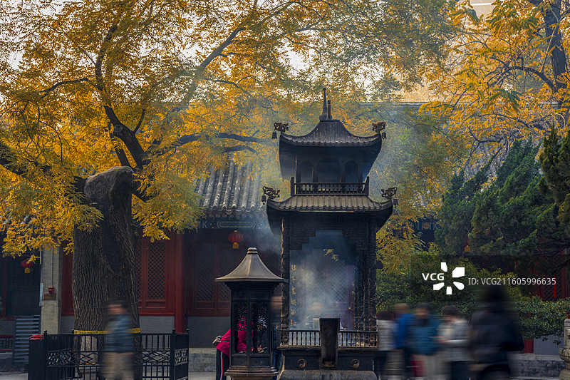 北京白云观是道教全真龙门派祖庭，始建于唐，现存多为明清建筑。图片素材