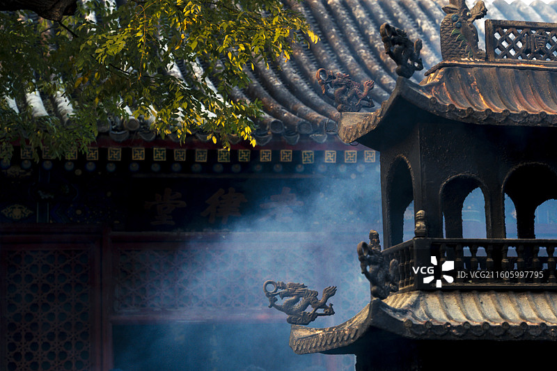 北京白云观是道教全真龙门派祖庭，始建于唐，现存多为明清建筑。图片素材