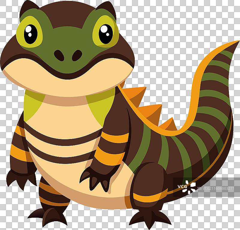 哭泣的凯门鳄，可爱图片素材