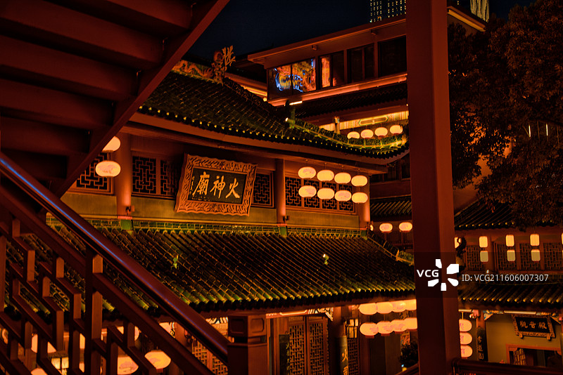 中国湖南省长沙市著名景点火神庙图片素材