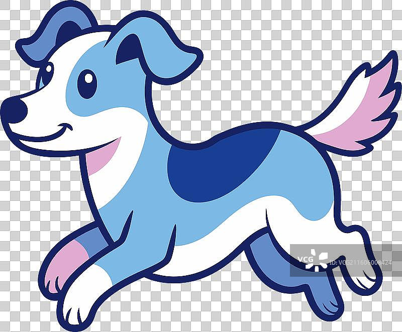 达尔马提亚犬涂鸦，可爱飞翔图片素材