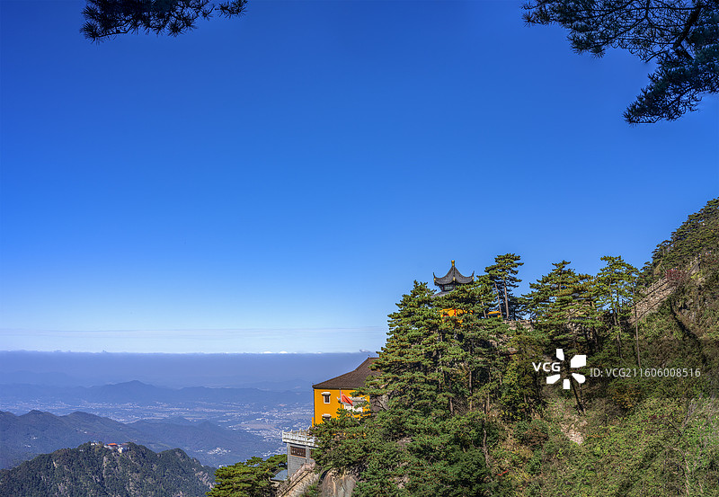 安徽池州九华山天台景区风光图片素材