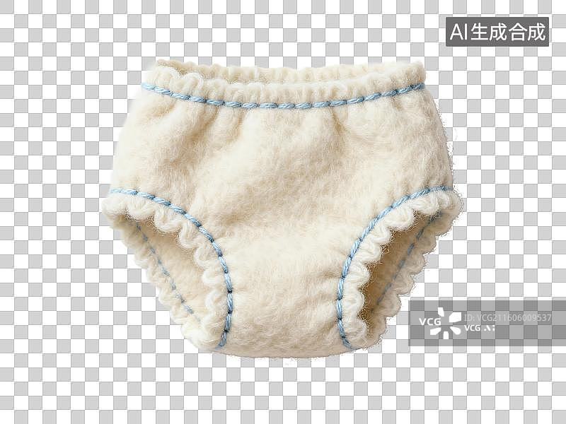 【AI数字艺术】母婴亲子主题 米色毛绒婴儿短裤图片素材