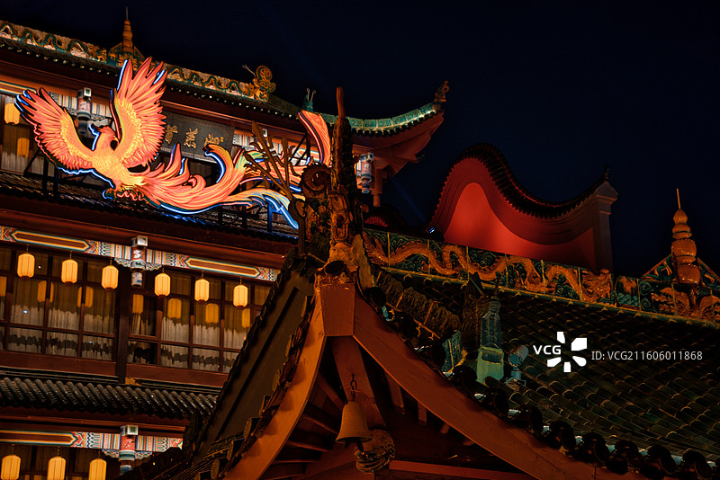 中国湖南省长沙市著名景点火神庙图片素材