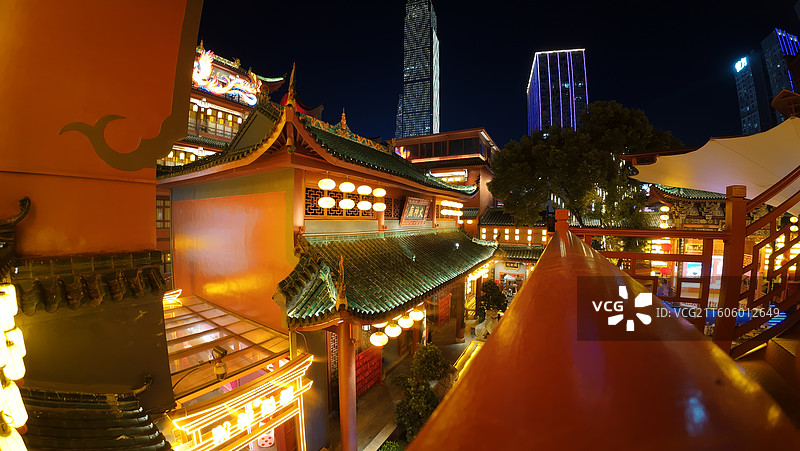 中国湖南省长沙市著名景点火神庙图片素材