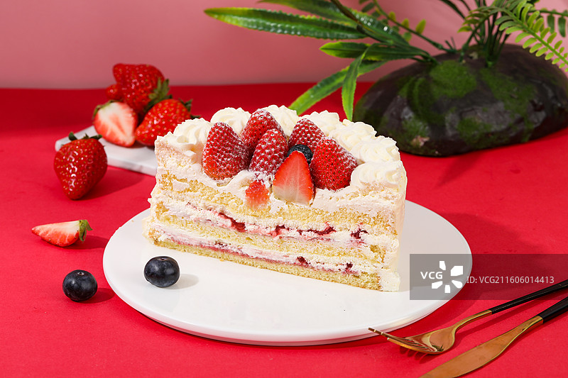 草莓圣诞蛋糕图片素材