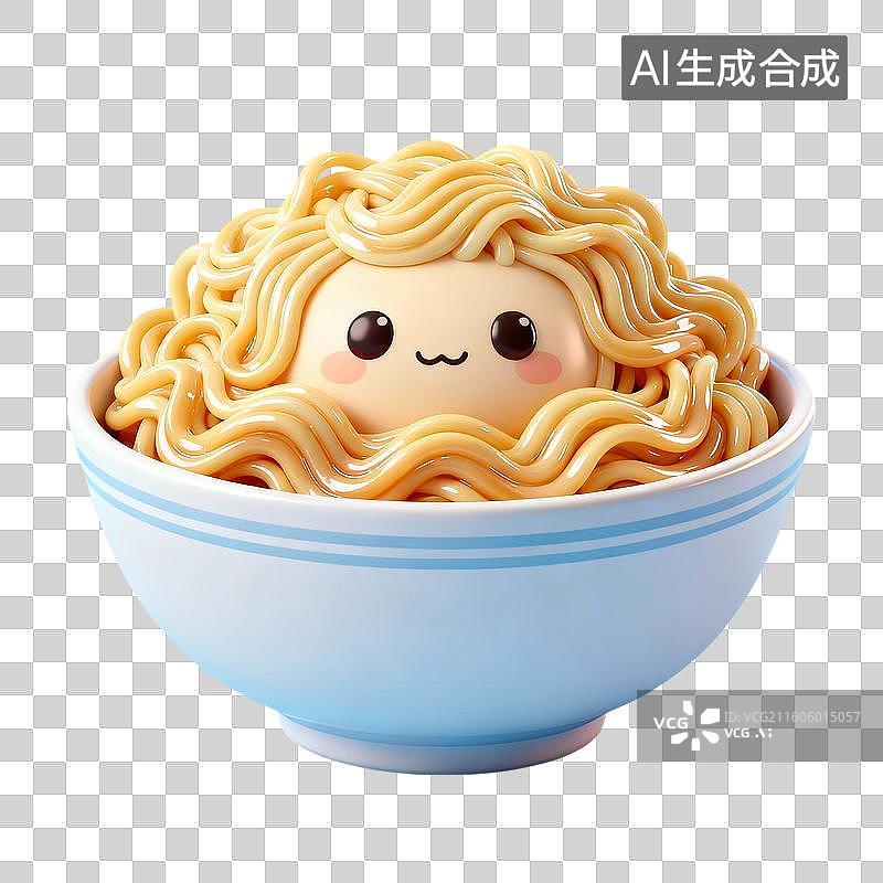 【AI数字艺术】一碗面条 食品插画 主食系列插画图片素材
