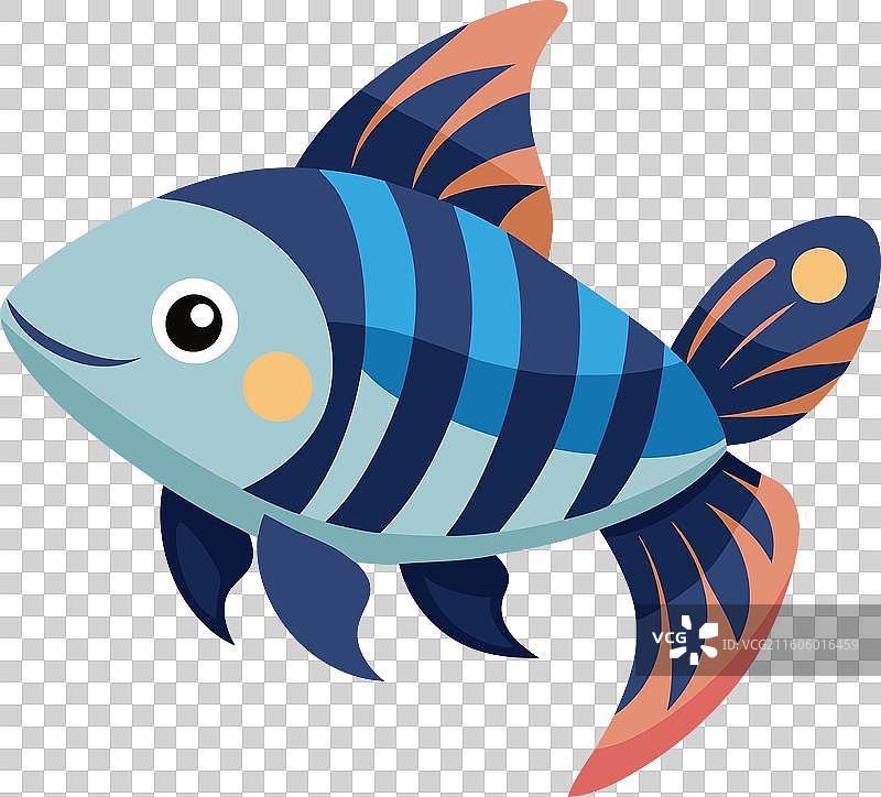 斑马鱼 卡通可爱图片素材