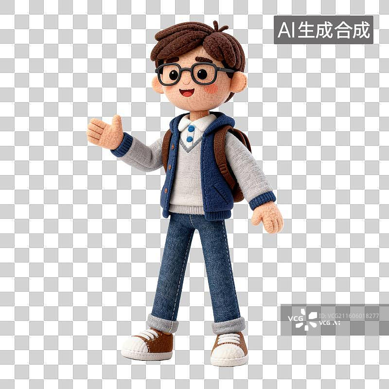 【AI数字艺术】卡通时尚动态人物图片素材
