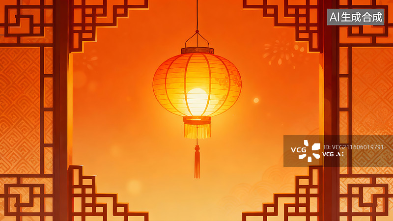 【AI数字艺术】中国国潮灯笼，中国文化，传统文化图片素材