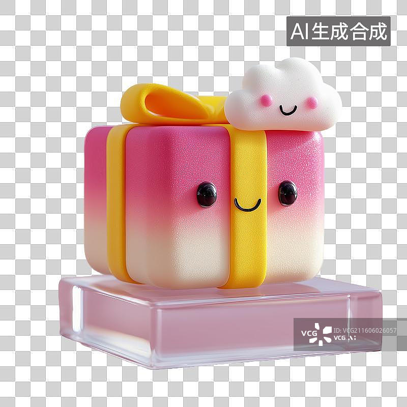 【AI数字艺术】玩具风礼物盒图片素材