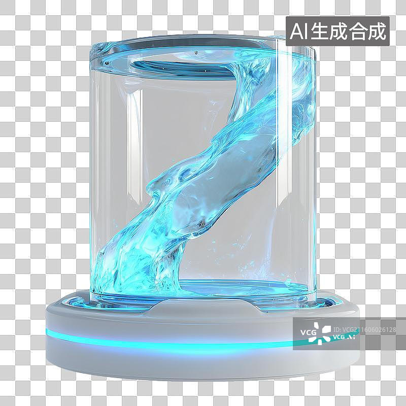 【AI数字艺术】全息水力涡轮图片素材
