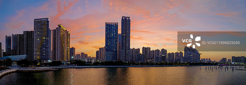 《湛江天悦湾夕色》图片素材