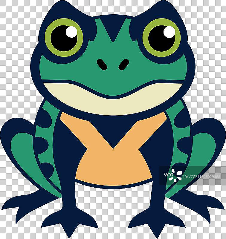 达尔文蛙，可爱风格图片素材
