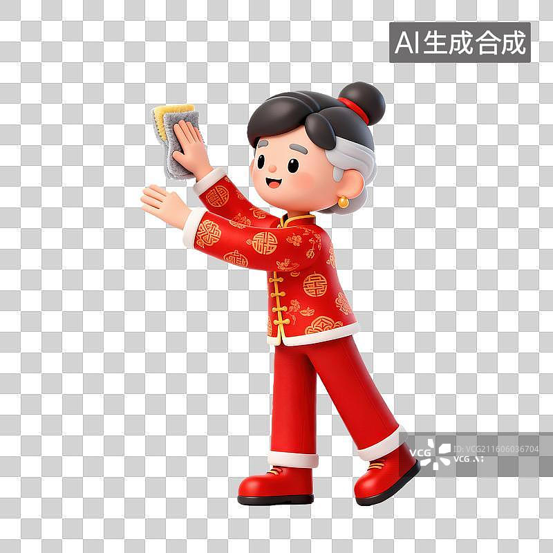 【AI数字艺术】春节民俗庙会旅游人物元素图片素材