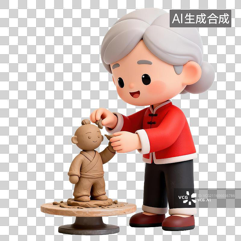 【AI数字艺术】春节民俗庙会旅游人物元素图片素材