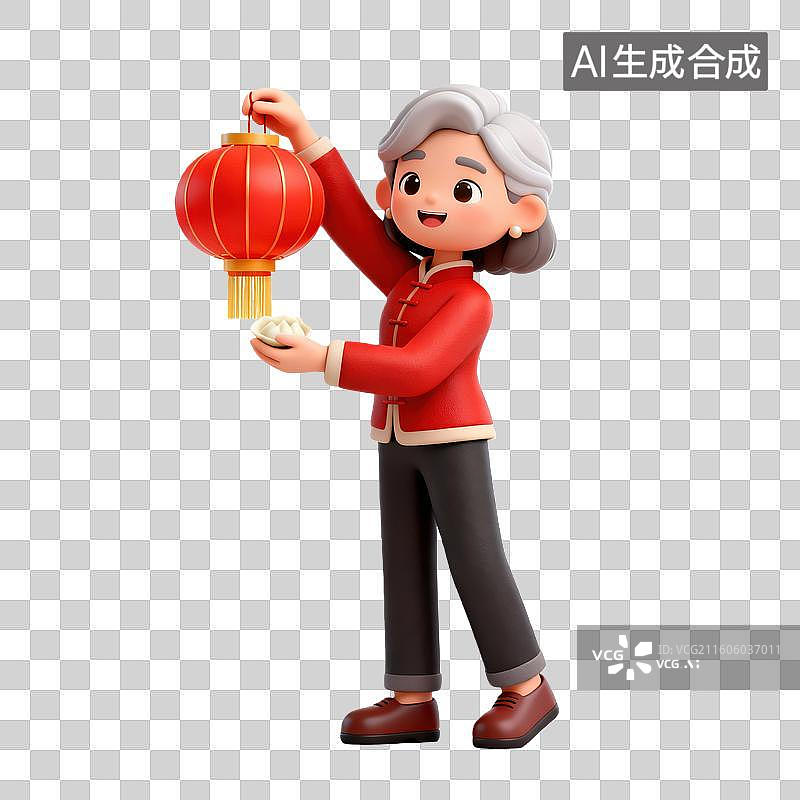 【AI数字艺术】春节民俗庙会旅游人物元素图片素材