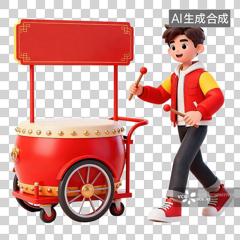 【AI数字艺术】春节民俗庙会旅游人物元素图片素材