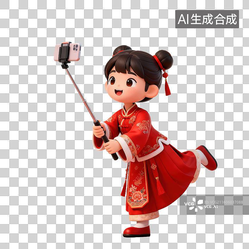 【AI数字艺术】春节民俗庙会旅游人物元素图片素材